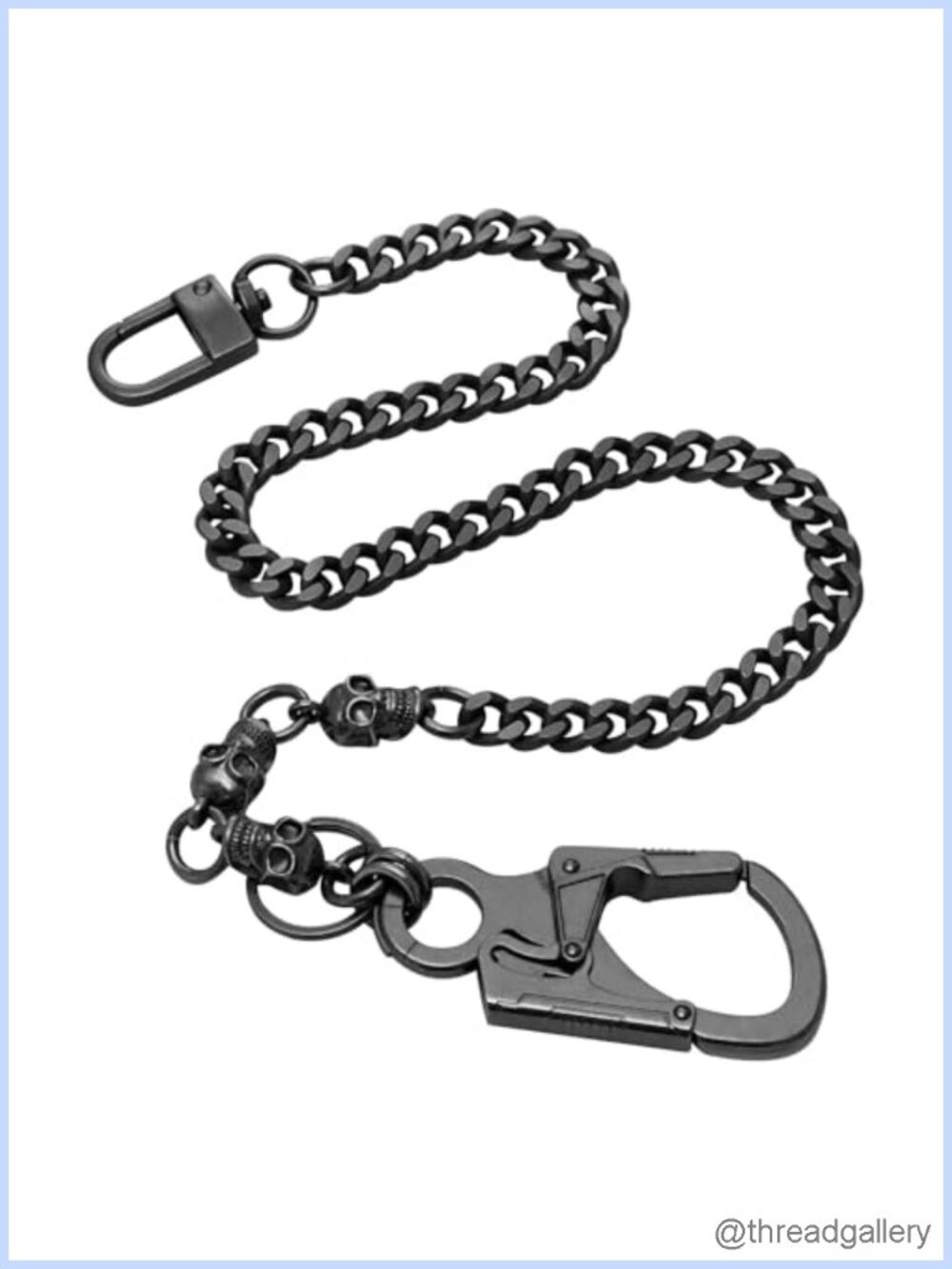 Skull Pants Chain Men Punk Anti-Theft Wallet Chain Stainless Steel Biker